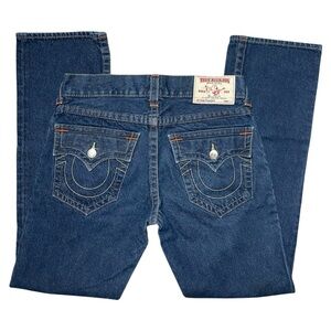 True Religion | Straight Leg Flap Horseshoe Stitching Single Needle Streetwear